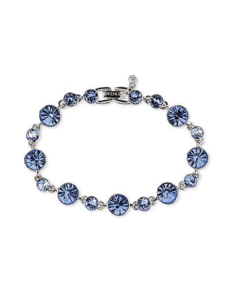 collectible givenchy silvertonebluestone bracelet|givenchy watches for sale.